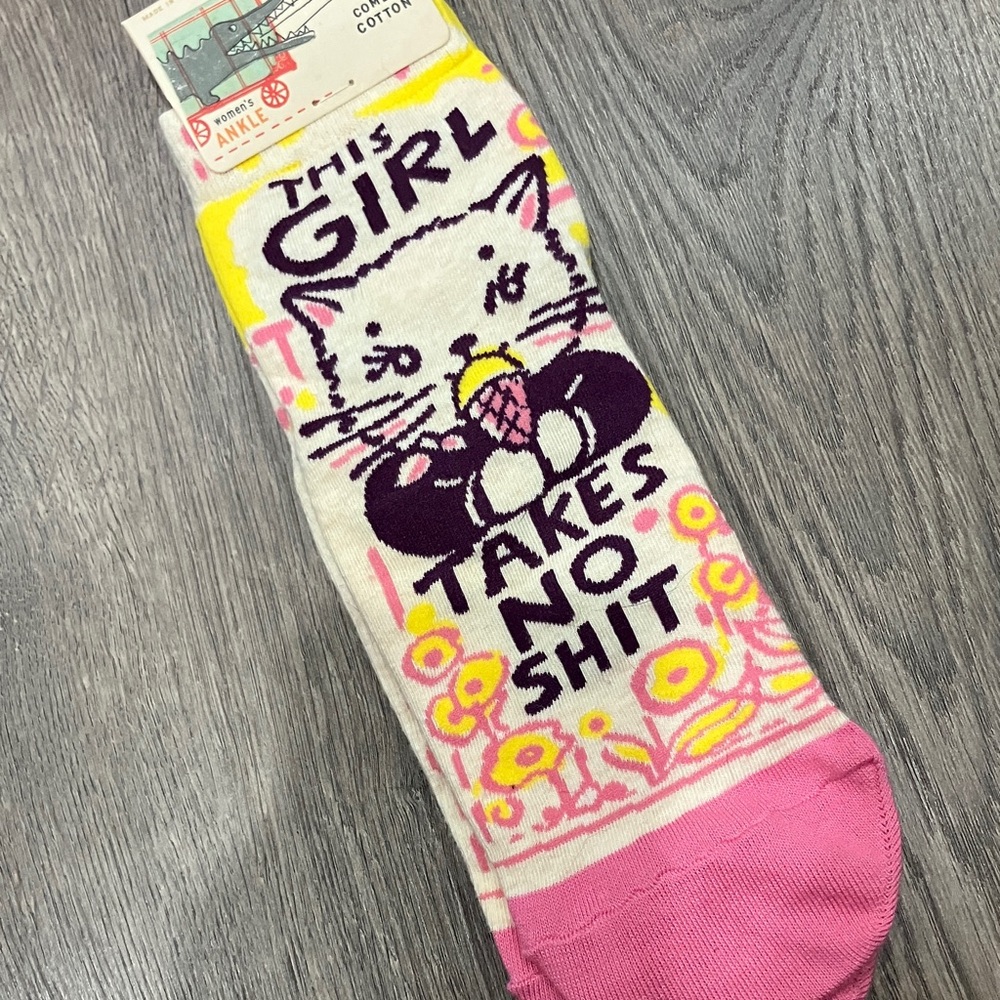 Blue Q Women's Ankle Socks -  “This Girl Takes No Sh*t”